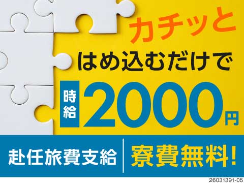 パパっと30秒の作業で月収45万円！？しかも寮費無料の高待遇だから手取りが減る心配なしの神様案件！！