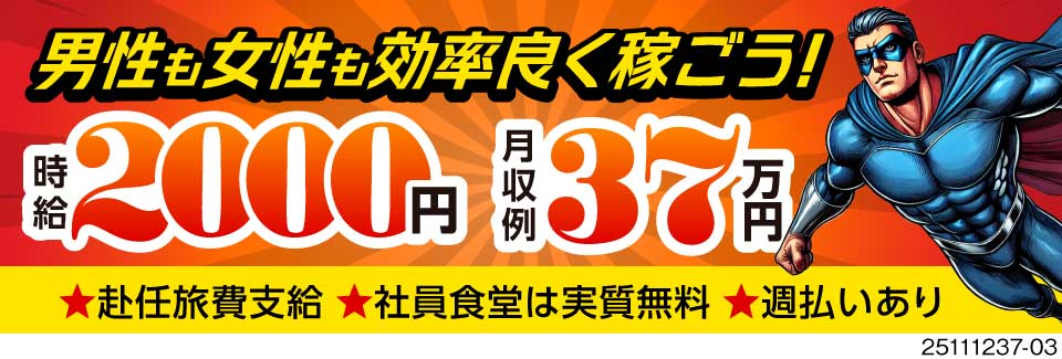 時給2000円×残業1日30分程度！残業沼から脱出せよ！しかも夜勤はほどんどナシ！働きやすさ抜群！