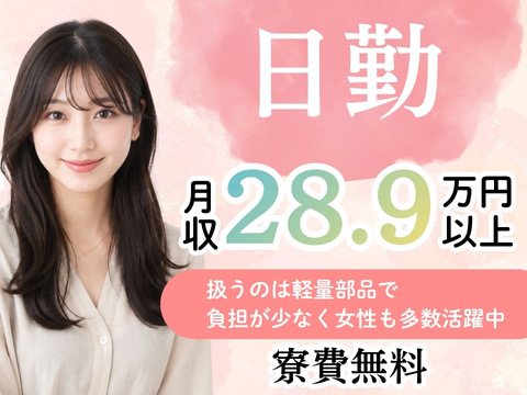 日勤×土日休みでも月収28万円以上！