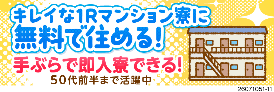 ＼軽作業で高収入！／月収例33.8万円×寮費無料！年間休日130日＆日払いOK！駅徒歩5分で通勤も◎