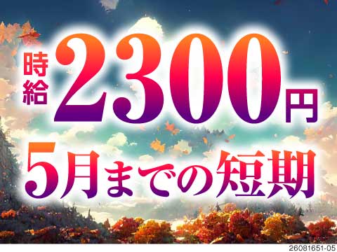 【神奈川県横須賀市】超・高時給2300円！大手自動車メーカーでの車体組立ワーク/5月末までの短期！